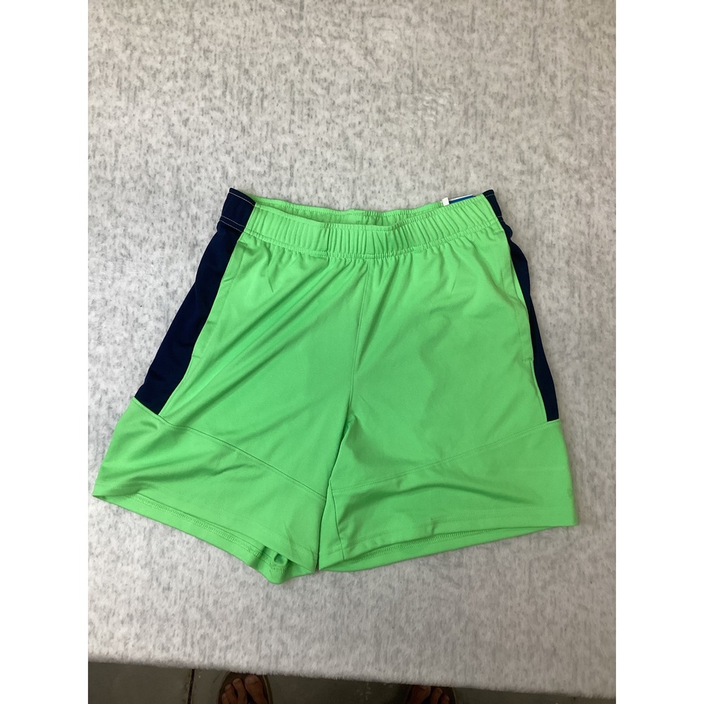 DSG Boys Knit Performance Shorts Lime‎ Green Navy Blue Size Large 14-16 NWT